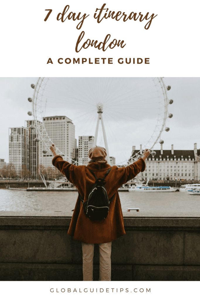 7 day itinerary london